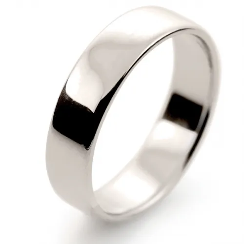 Soft Court Light - 5mm (SCSL5 W) White Gold Wedding Ring